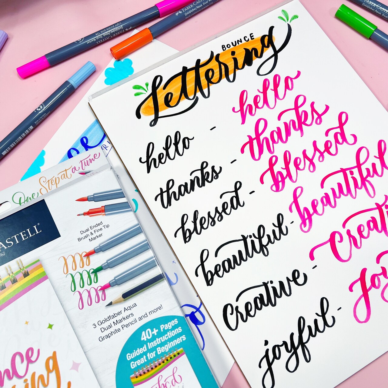 Bounce Lettering Class with Faber-Castell® | Word Composition